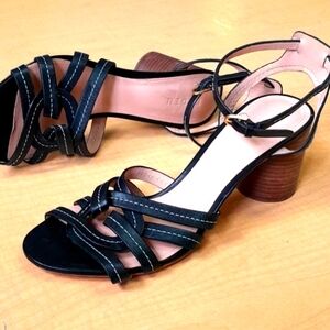 BODEN LEATHER BLOCK HEELS Size 41